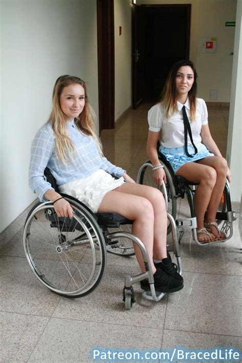 braced sisters 1 by medicbrace on deviantart wheelchair women disabled women wheelchair fashion