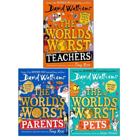David Walliams Collection 3 Books Set The Worlds Worst Teachers The