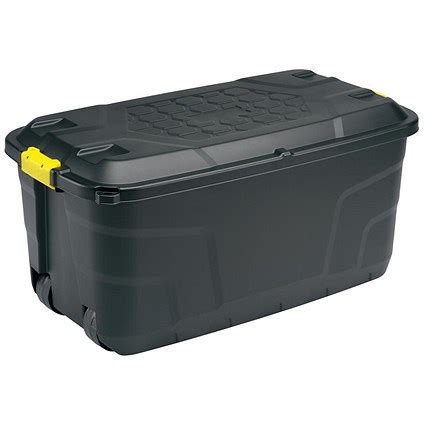 Buy wheel bin and get the best deals at the lowest prices on ebay! Heavy Duty Strata Storage Trunk with Lid & Wheels / 75 ...