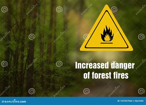 Danger Of Forest Fire Sign Royalty Free Stock Photography