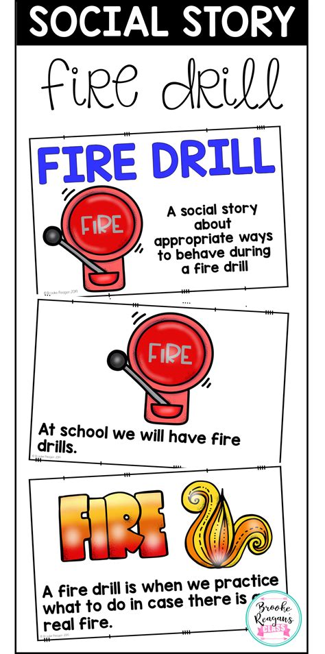 Social Story Fire Drill Special Education Social Skills Social