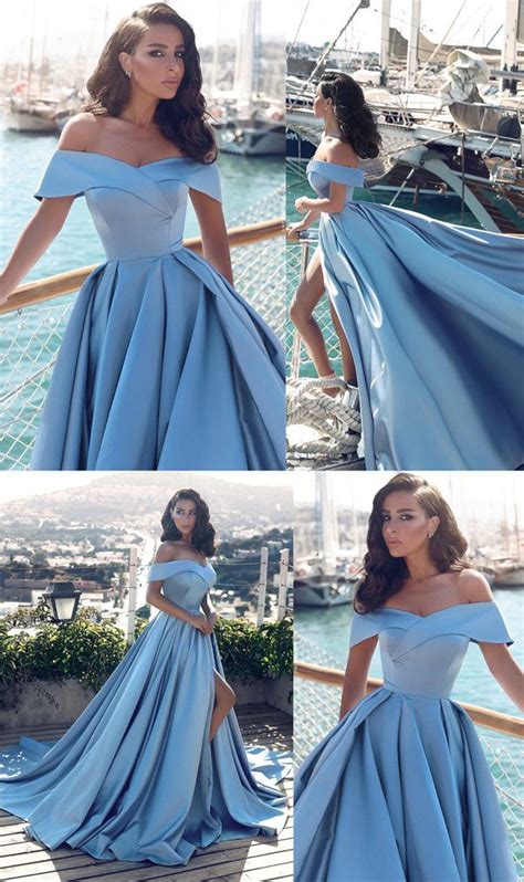 Long Satin Prom Dresses 2022 Off The Shoulder Dress Hairstyles