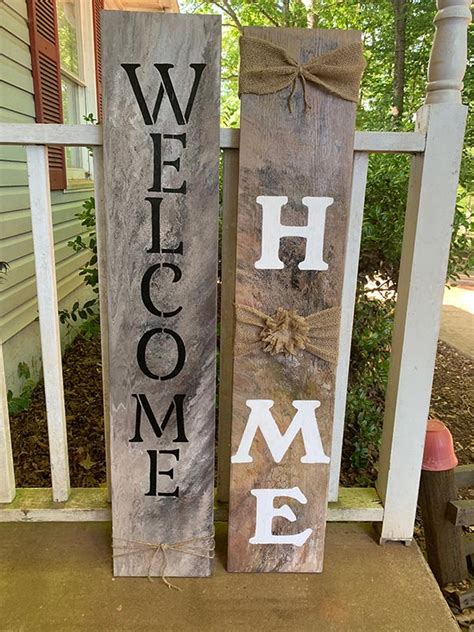 20 Diy Welcome Signs For Front Porch