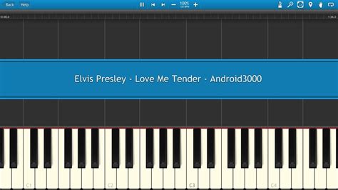 Elvis Presley Love Me Tender Piano Tutorial Youtube