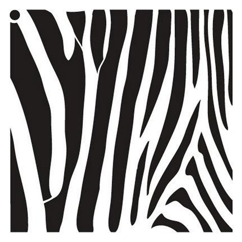 Zebra Stripes Stencil By Studior12 Fun Wild Animal Pattern Art Large
