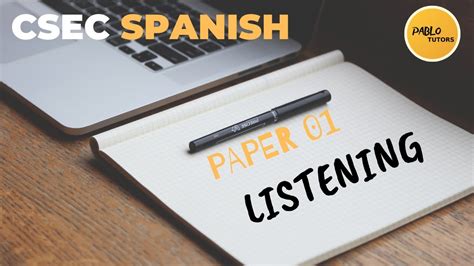 Cxc Csec Spanish Paper 01 Mcq Part 1 Listening Youtube