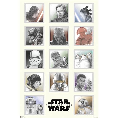 Star Wars Episode 8 Poster Characters Posters Buy Now In The Shop