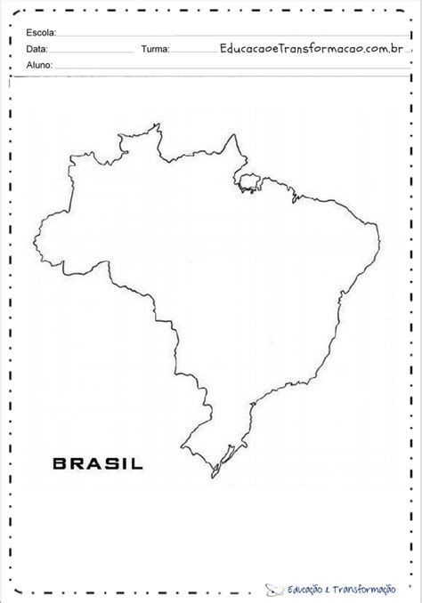 Mapa Do Brasil Para Colorir Desenhos Para Imprimir