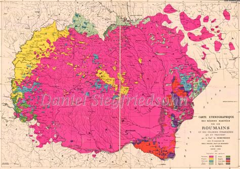 Romania Harta Etnografică A Regiunilor Locuite De Români Flickr