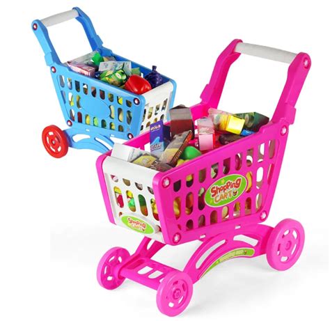 Child Shopping Cart Supermarket Trolley Toy Baby Girl Doll Baby Toy