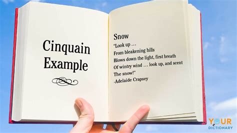 Cinquain Examples And Poem Format Yourdictionary