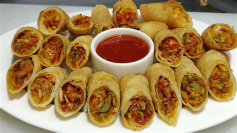 Spring Roll Restaurant Style स्प्रिंग रोल बनाने की विधि Easy Spring