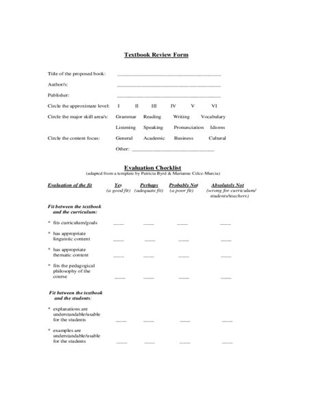 Textbook Evaluation Form Fillable Printable Pdf And Forms Handypdf Hot Sexy Girl