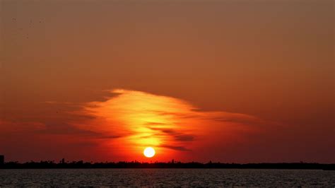 Desktop Wallpaper Florida Beach Skyline Sunset Nature