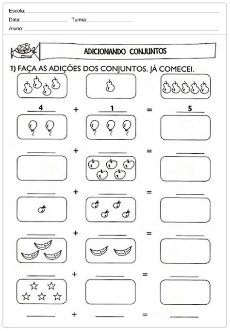 Atividade De Matemática Para O 1º Ano Do Ensino Fundamental