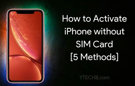 We did not find results for: How to Activate iPhone without SIM Card 5 Working Methods