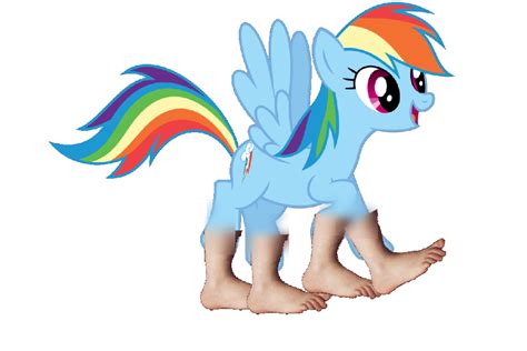 Rainbow Dash With Hyper Realistic Feet By Elijahtheponyboy On Deviantart