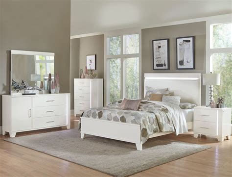 Keren White King Bedroom Set Regency Furniture