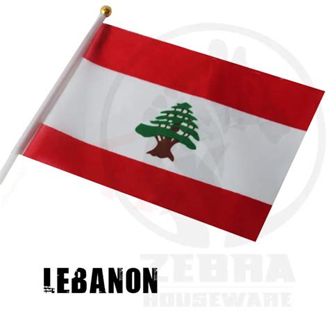 10 Pcslot 1421cm Lebanon National Flags Small Flags Lebanon Hand