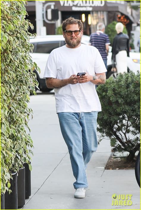 Full Sized Photo Of Jonah Hill Sports Bushy Beard While Stepping Out In