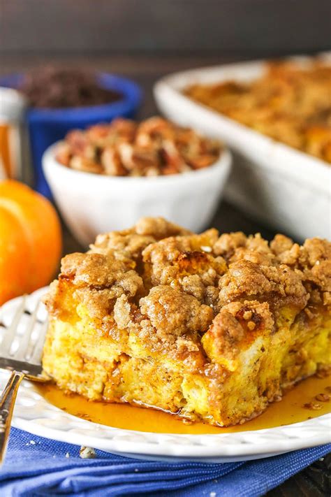 Overnight Pumpkin Spice French Toast Casserole