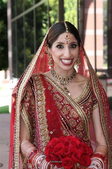 Indian Bridal Traditional Dress Jewelry And Makeup