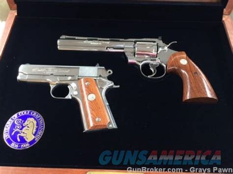 Rare Colt Double Diamond 2 Gun Factory Set Pyt For Sale