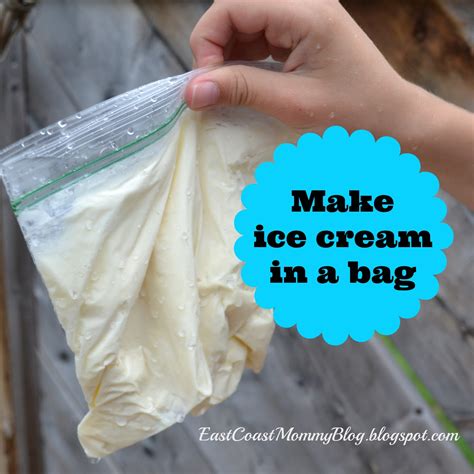 I never knew you could make ice cream in a bag! East Coast Mommy: Making Ice Cream in a Bag