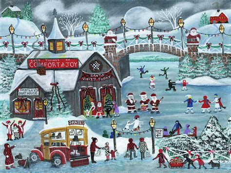 Christmas Tidings Of Comfort Joy Painting By Cheryl Bartley Fine Art