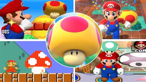 Evolution Of Mega Mushrooms In Mario Games 2002 2021 Youtube