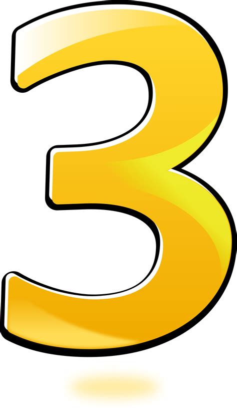 3 Three Number Png Images Transparent Background Free Images