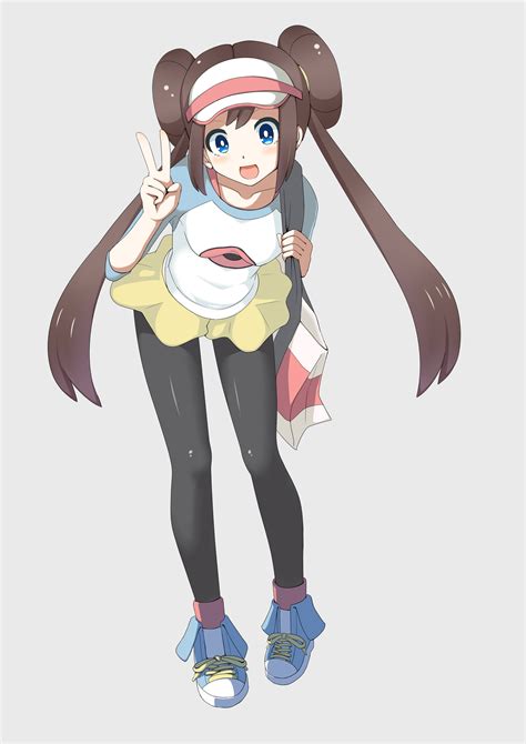 Masaüstü Anime Girls Pokemon Rosa Pok Mon Uzun Saç Twintails