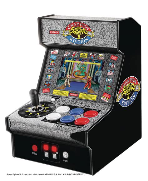 Dec208807 Street Fighter Ii Champion Ed 75in Micro Arcade Player
