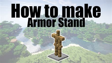 Minecraft Tutorial How To Make An Armor Stand Youtube