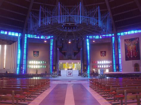 Inside, the expansive nave and gorgeous descend the spiral staircase to the crypt. Liverpool Metropolitan Cathedral | Liverpool's Catholic ...
