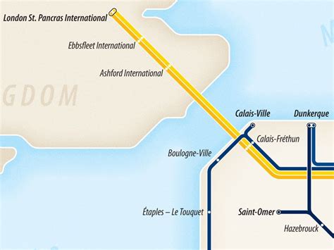 Calais Train Route Speed Training Pub Diagram Lines France Display