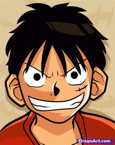 How To Draw Monkey D Luffy Easy One Piece Step By Step