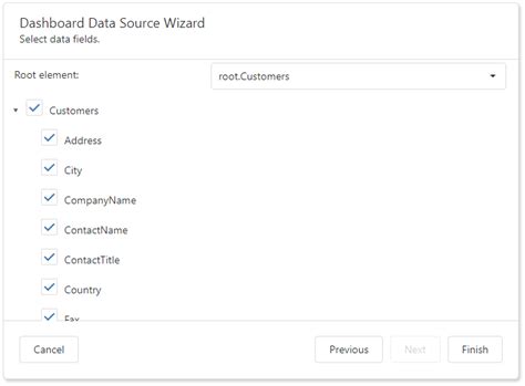 Specify Data Source Settings JSON Business Intelligence Dashboard DevExpress Documentation