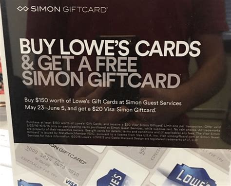 Like if i wanted to buy a song off of itunes, would i be able too? Buy $150 In Lowe's Giftcards & Receive $20 Visa Giftcard At Simon Mall - Doctor Of Credit
