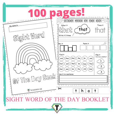Sight Word Booklet Printable
