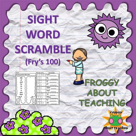 Sight Word Scramble Frys 100 Sight Words Online Sight Word Games