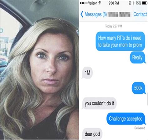 Teen Tells Her Friend He Can Take Her Mom To The Prom If