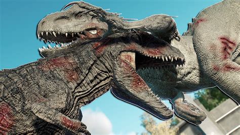 Dominion Giga Vs Indominus Rex Battle Royale Jurassic World