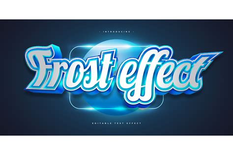 Blue Frost Text Effect Graphic By Weiskandasihite · Creative Fabrica