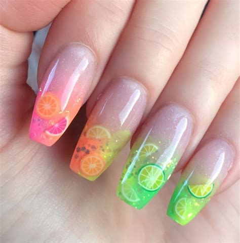 50 Dainty Fruit Nails Perfect For Summer The Glossychic In 2020