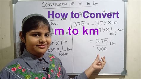 M To Km How To Convert Meter To Kilometer Youtube
