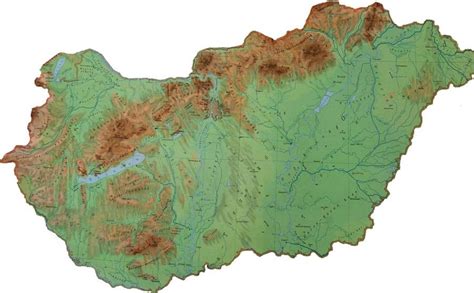 This map has been made or improved in the german kartenwerkstatt (map lab). Ungarn topografische map - Karte von Ungarn topographische ...