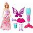 Barbie Doll With Outfits And Accessories For 3 Fairytale Characters 