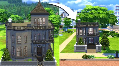 I Rebuilt The Goth House In The Sims 4 But Tiny Youtube