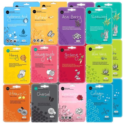 Buy Celavi Face Mask Set Korean Beauty Essence Facial Paper Sheet Mask